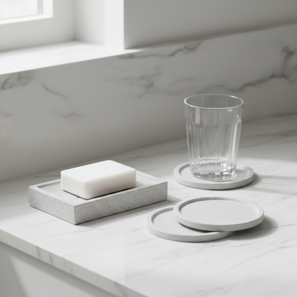 Diatomite Soap Dish and Coaster Set Bathroom Sizing Decoded: How to Pick the Right Absorption Style for Countertops, Sinks, and Small Vanities