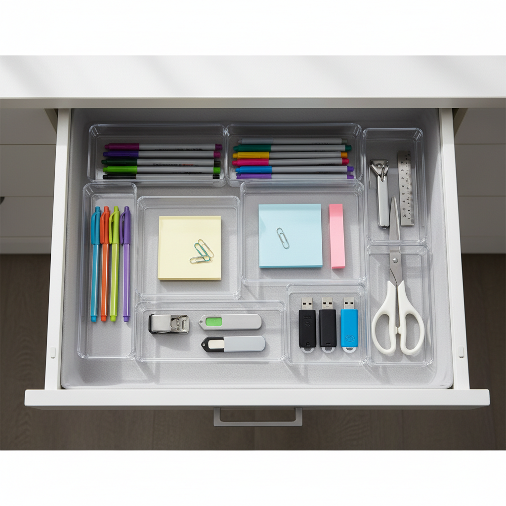 Matching Stackable Drawer Organizers to Your Desk and Bathroom: A Practical Size and Material Guide for Small Spaces, Shared Drawers, and Cluttered Countertops