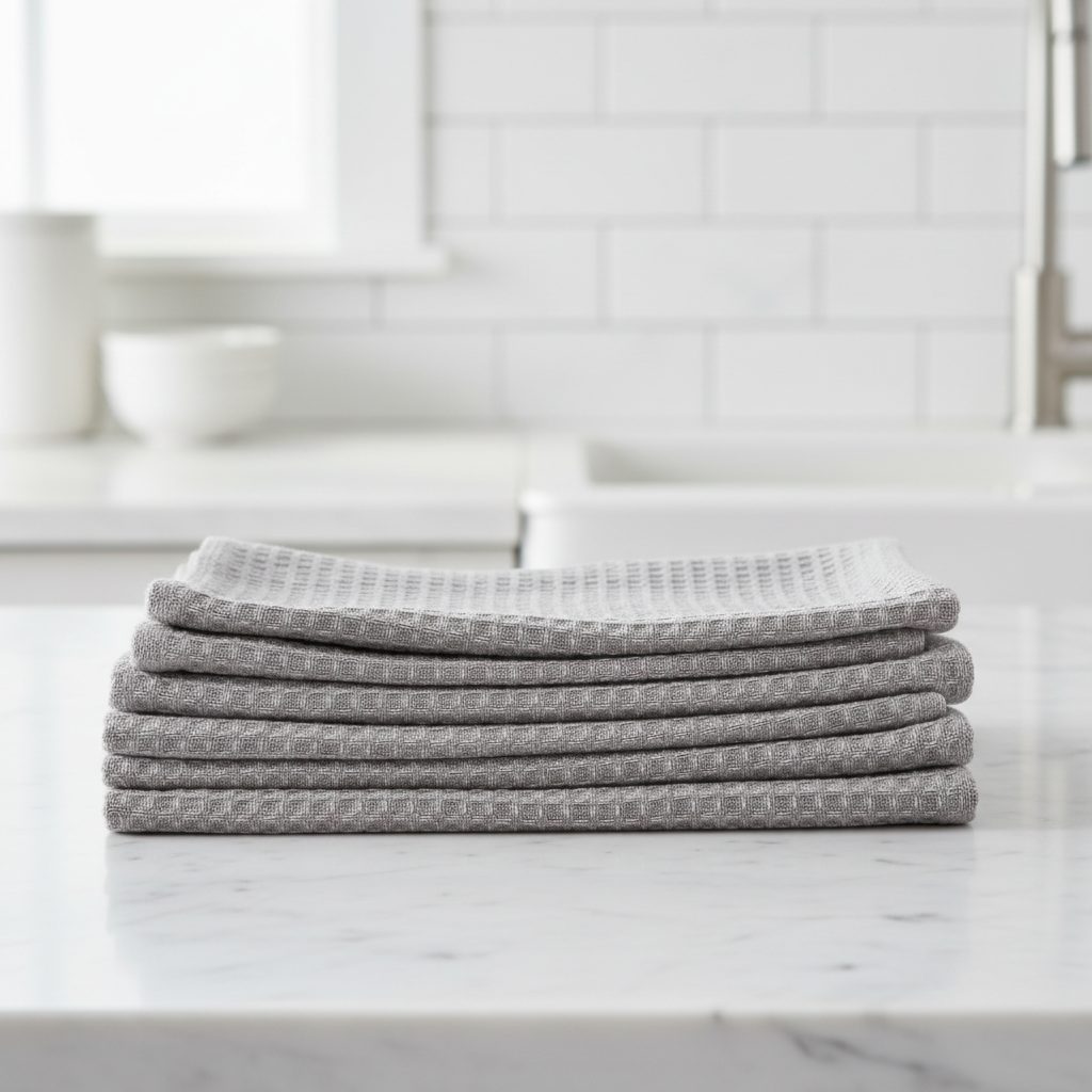 Small Space, Big Impact: How to Use Cotton Waffle Weave Dish Towels in a Compact Kitchen