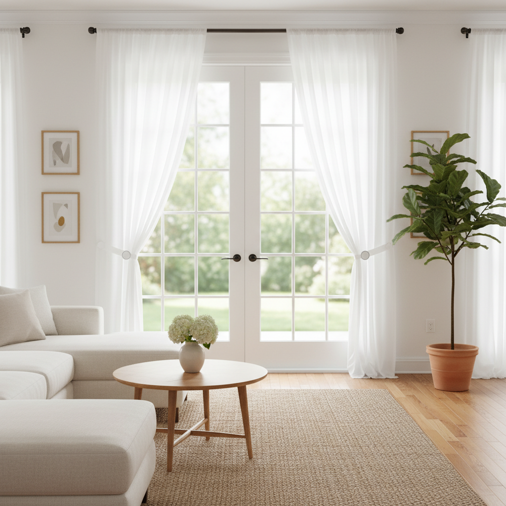 From Tangled Panels to Polished Windows: A Step-by-Step Magnetic Curtain Tiebacks Guide for French Door Owners