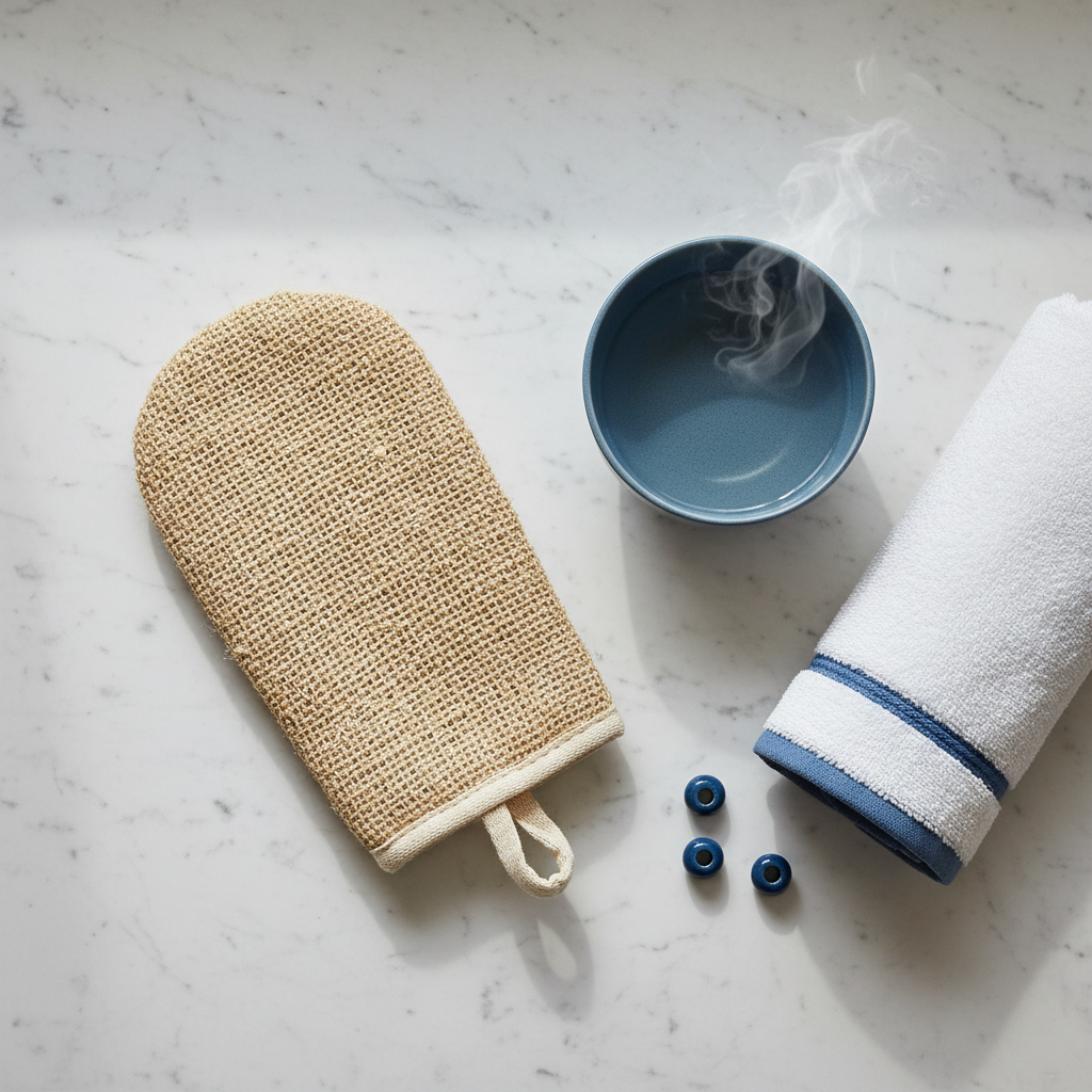 The Real Difference Between a Regular Exfoliating Glove and a Moroccan Kessa Mitt — And Which One Fits Your Bath Routine