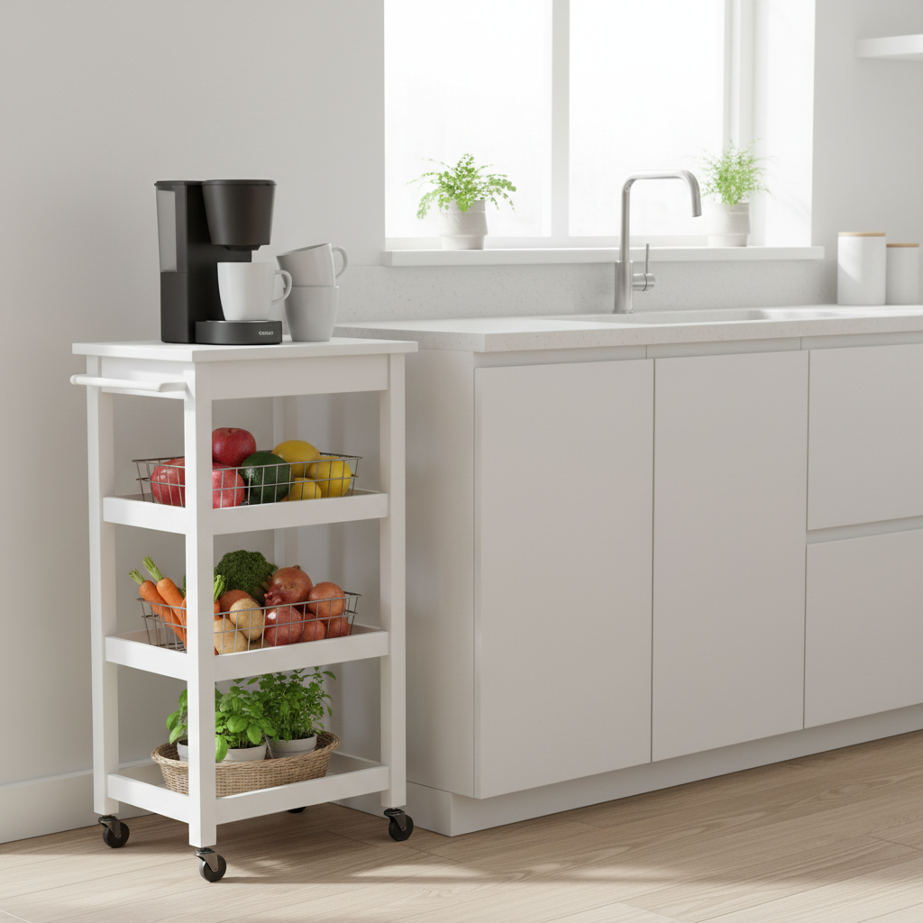 Rolling Utility Cart Home Organization Ideas in Every Room: A Room-by-Room Guide to Maximizing Small-Space Storage