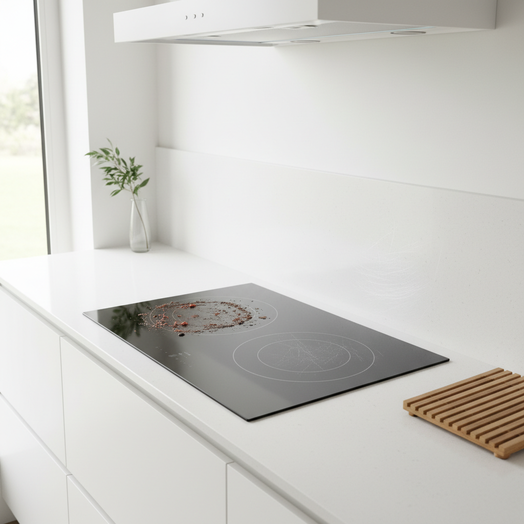 Scratched Surface or Stubborn Buildup? Telling Two Cooktop Scrubbing Pad Ceramic Glass Stove Cleaning Problems Apart by Visual Clues