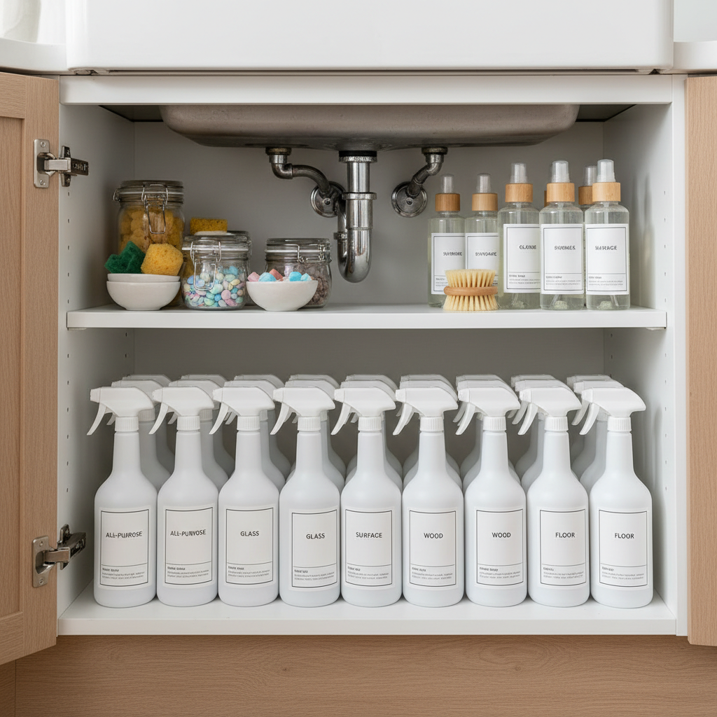 Reusable Spray Bottles Home Cleaning Kit: Repair the Wasteful Routine, Skip the Replacement