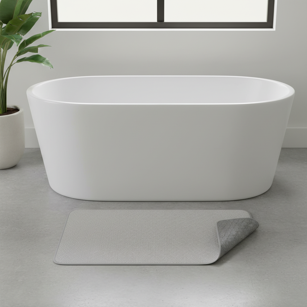 Wet Feet or Wobbly Rugs? Telling Two Ultra Thin Bath Mat Non Slip Bathroom Problems Apart by How Your Mat Actually Moves