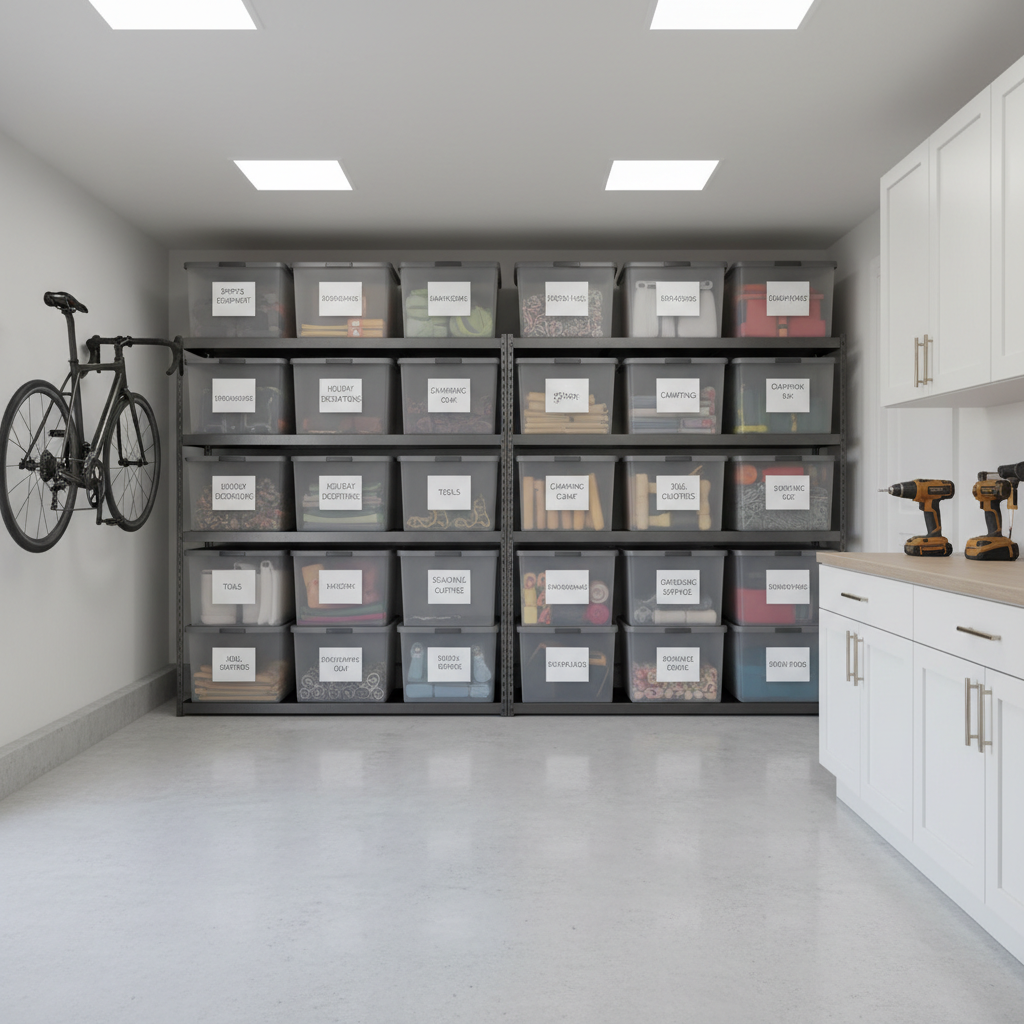 After Your Garage Cleanout: Judge Large Plastic Storage Bins by Durability and Stackability, Not Just Price