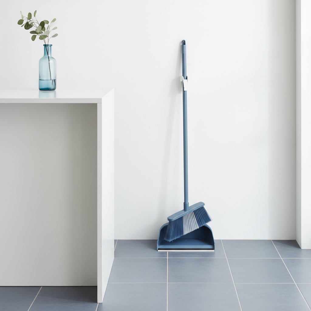 Commercial Broom Dustpan Set Upright Heavy Duty: Built for Warehouse Use, Marketed to Every Busy Household
