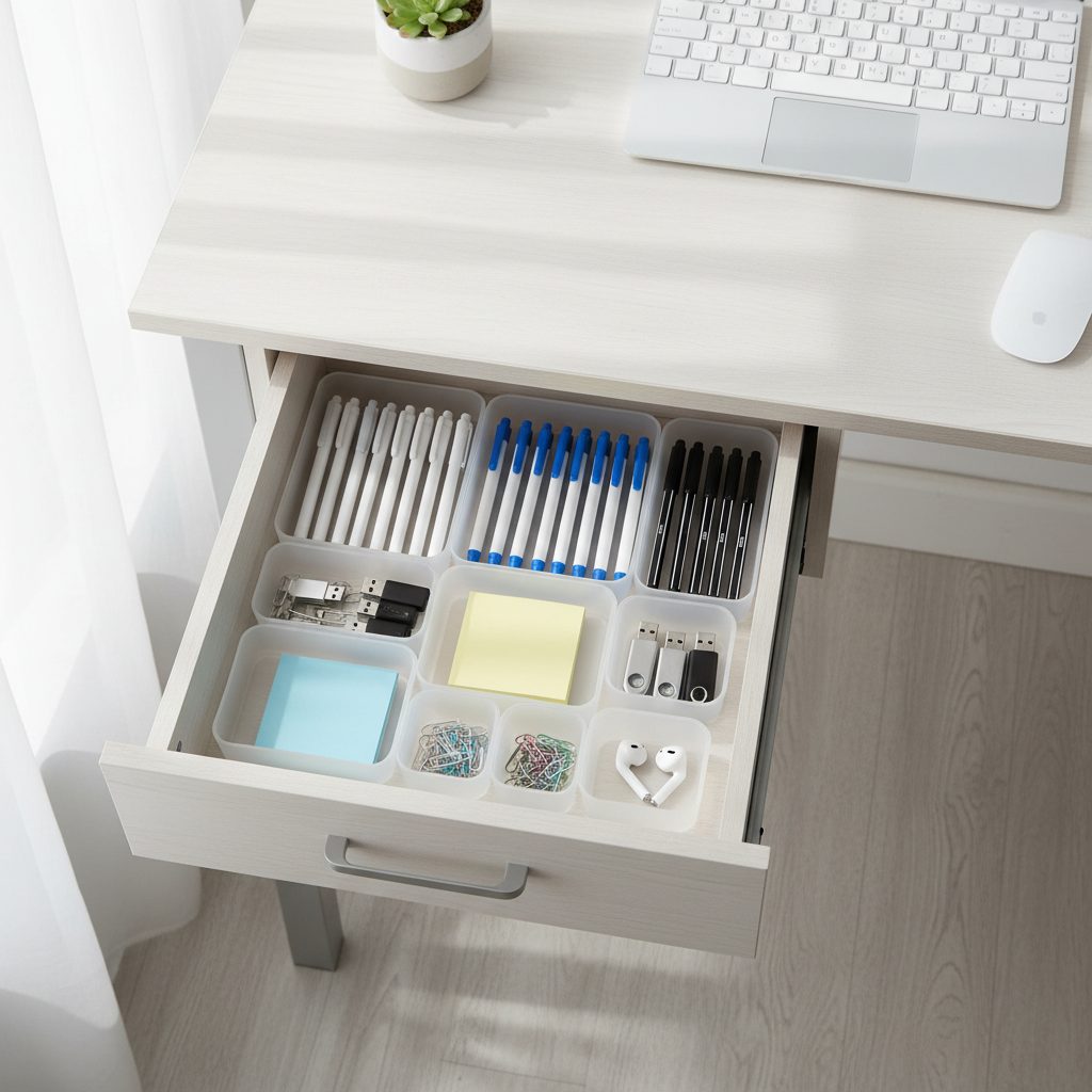 How Much Desk Space You Trade for Productivity Gains in a Desk Drawer Organizer Set Home Office Setup