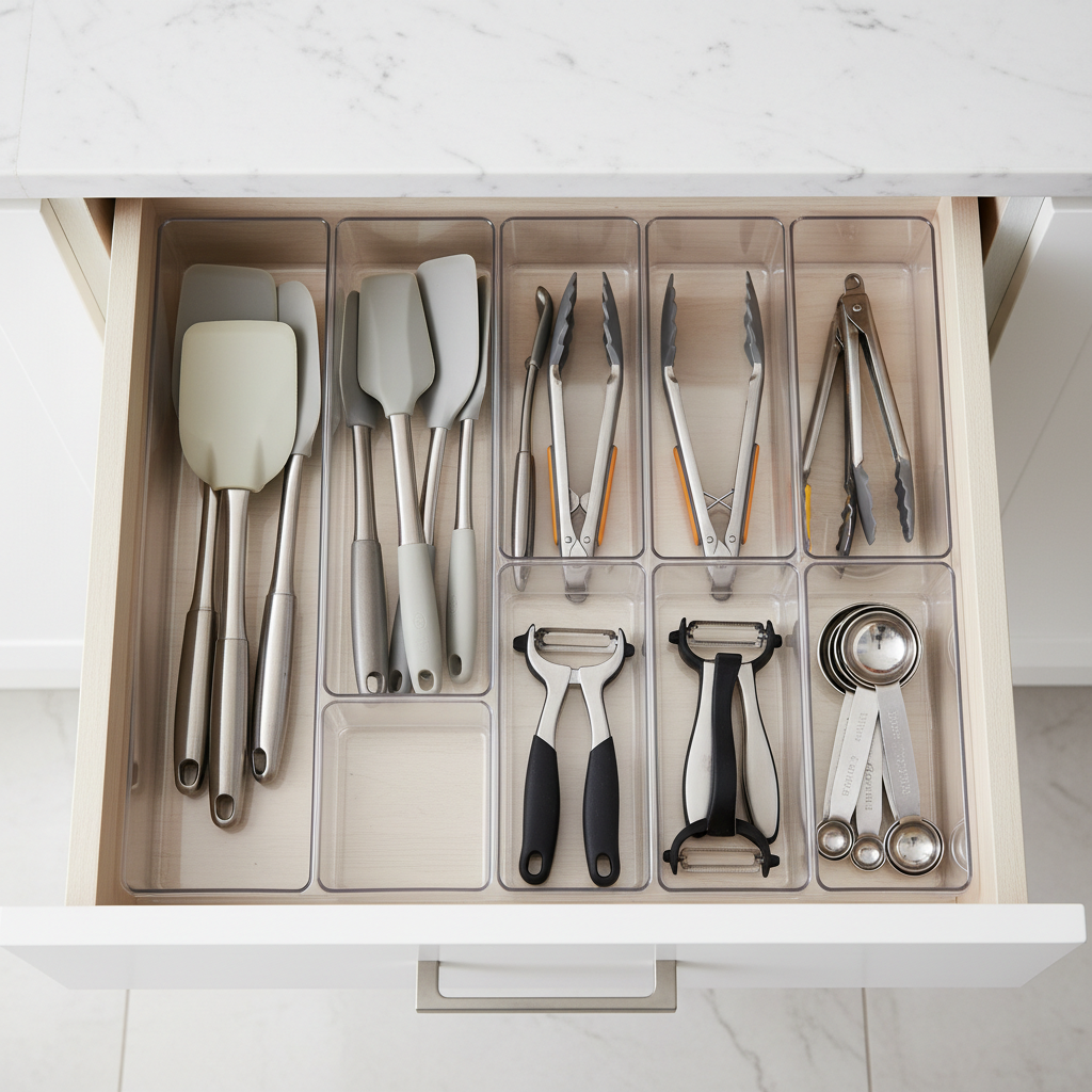 Chaos vs. Calm: What a Thoughtful Clear Plastic Drawer Organizers Kitchen Setup Actually Requires