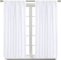 BGment White Curtains 54 Inches Length by BGment