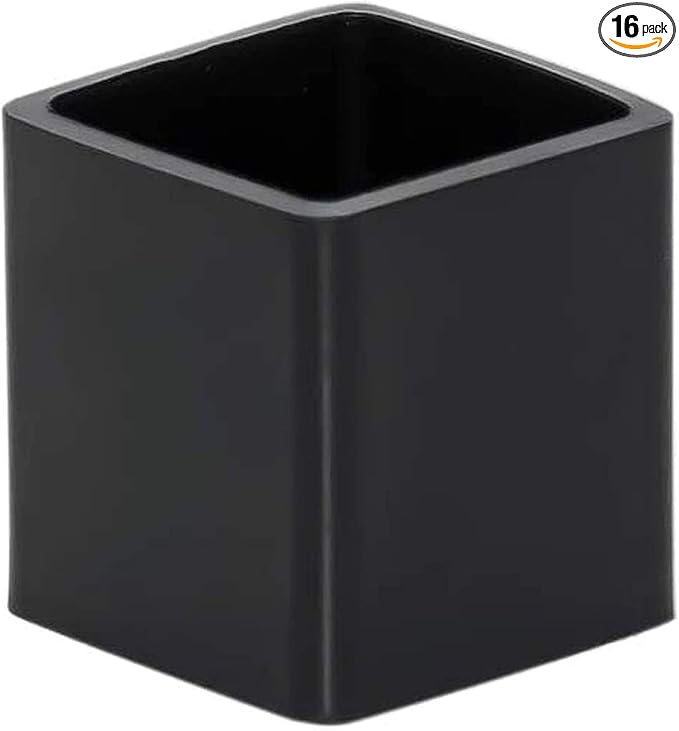Still Awake 16 Pcs Black Square Anti-Slip Rubber Leg Tips Chair Leg Caps by Unknown