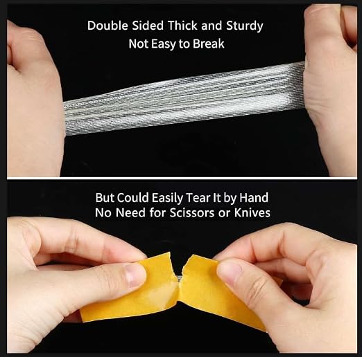 2Pack Double Sided Tape Heavy Duty, 0.79" x 33FT, Universal High Tack Strong - Image 3