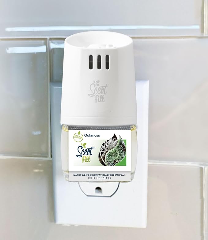 Scent Fill Oakmoss Plug in Air Freshener, 4 Scented Oil Refills - Image 2