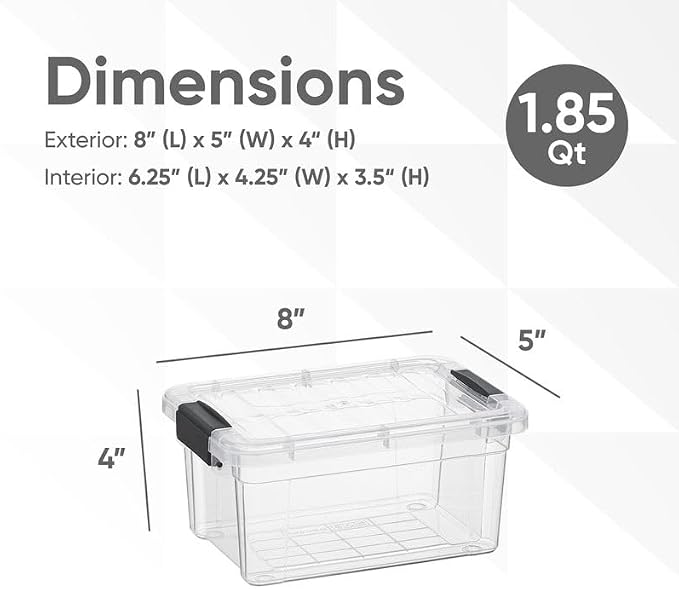Superio Clear Storage Bins - Image 2