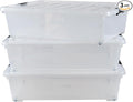 Kiddream 3-Pack 50 Quart Plastic Underbed Storage Bins by Kiddream