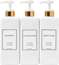 Modern Gold Design Large 27 oz Shampoo and Conditioner Dispensers by HARRA+HOME