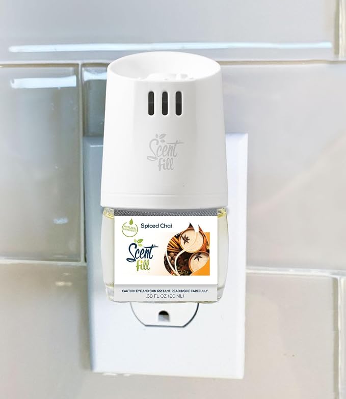 Scent Fill Spiced Chai Plug in Air Freshener, Scented Oil Refills, 2 Refills + - Image 2