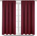 BGment Short Burgundy Blackout Curtains 40 Inches Length by BGment