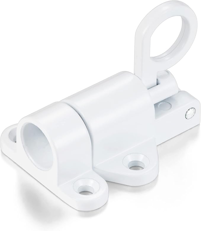 6 Packs Self-Closing Latches，White Spring Door Lock，Resilient Bolt Latch - Image 6