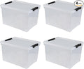 50 L Large Plastic Storage Bins by Knifefish