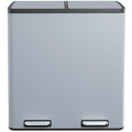 AthLike 60L Dual Trash Can, Stainless Steel Kitchen Garbage Can, Double by AthLikeforEveryone