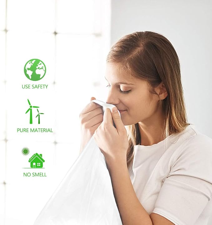 2.6 Gallon 220 Counts Strong Trash Bags Garbage Bags by Teivio, Bathroom Trash - Image 8