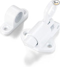 5 Packs Self-Closing Latches，White Spring Door Lock，Resilient Bolt Latch by INIRET
