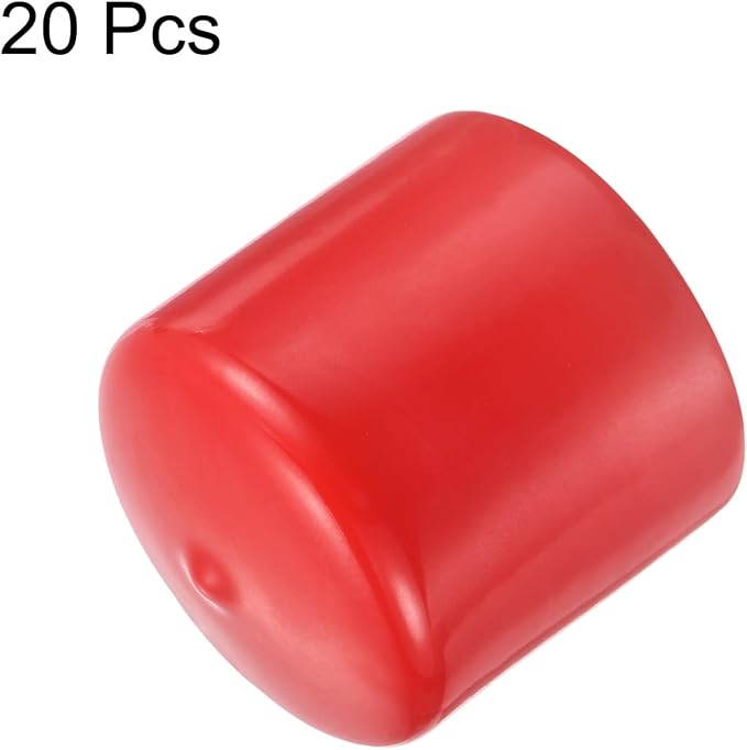uxcell 20pcs Rubber End Caps 49mm ID Vinyl Round Tube Bolt Cap Cover Thread - Image 2