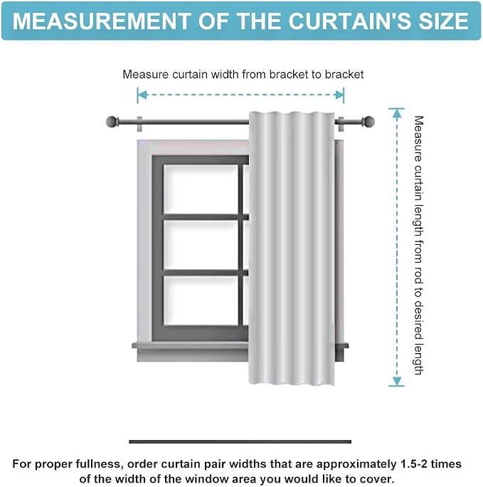 RYB HOME Blackout Curtains Pair - Image 8