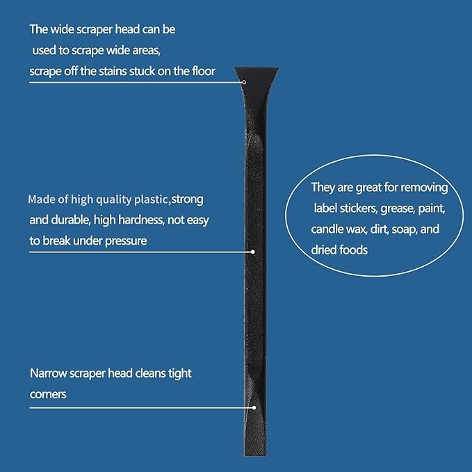 Plastic Scraper Multi-Purpose Scraper Non-Scratch Cleaning Tool Easy to Clean - Image 3