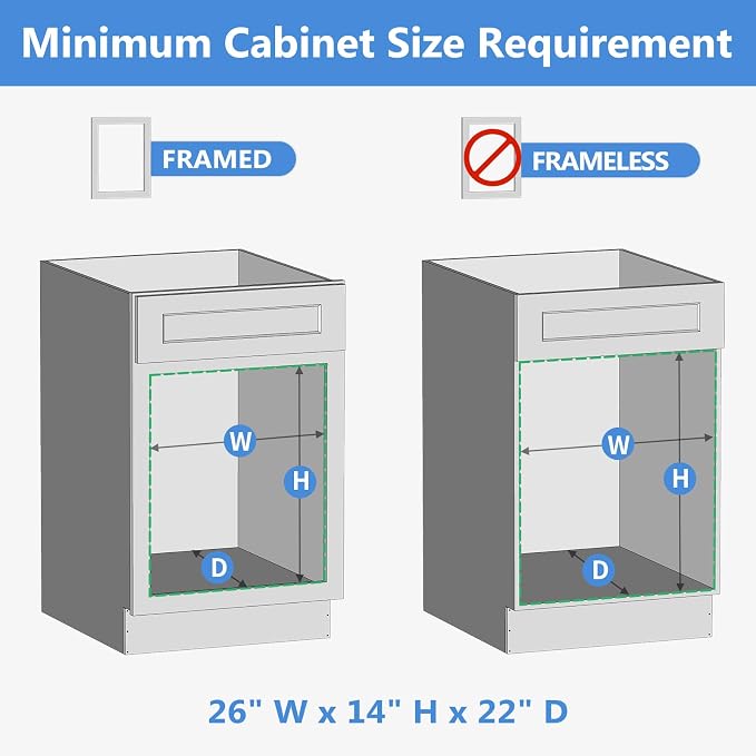 ROOMTEC 2 Tier Individual Pull Out Cabinet Organizer 25½"W x 21½"D, Slide Out - Image 4