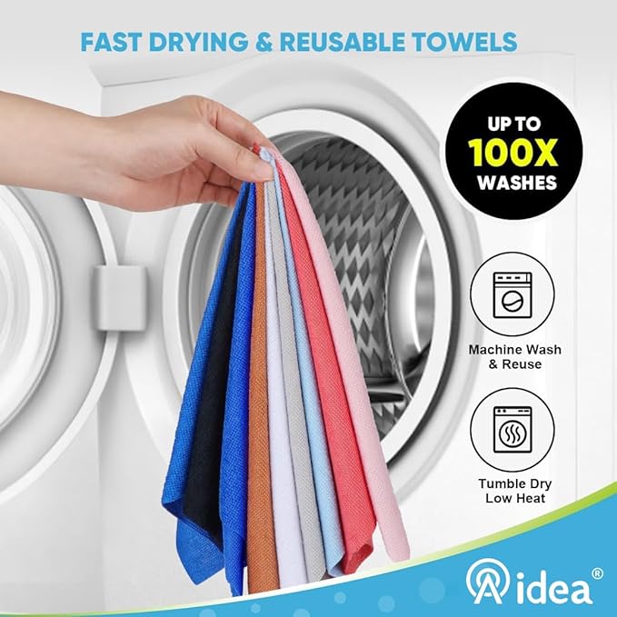 AIDEA Microfiber Cleaning Cloth Roll, Shop Towels 165 Sheets, Tear Away - Image 6