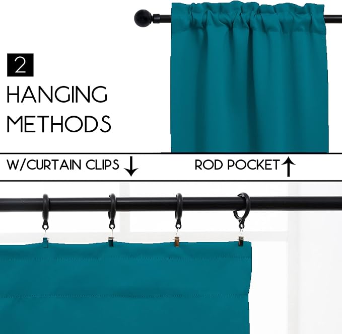 Pickluc Teal Cafe Curtain - Image 2