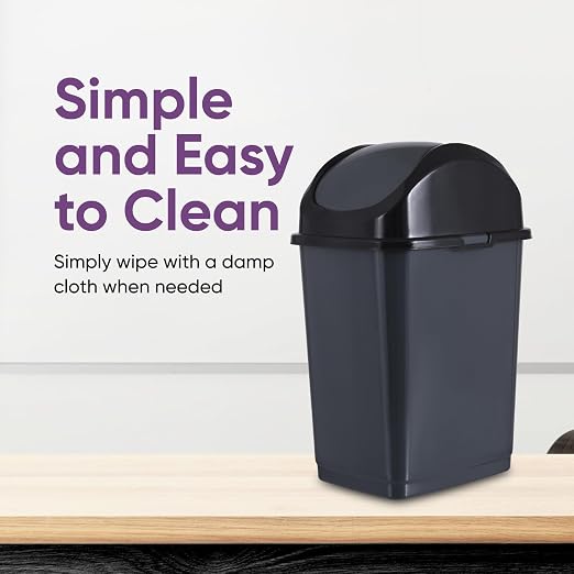 Superio Small 2.5 Gallon Plastic Trash Can - Image 6