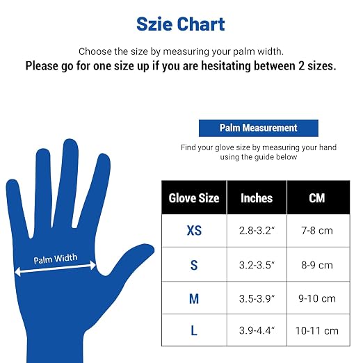 JMU Nitrile Gloves Case Medium, Gloves Disposable Latex Free Bulk, 3.5 Mil - Image 7