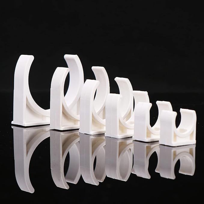 100 Pcs U-Shaped PVC Water 20mm Pipe Clamps Clips, U-Shaped Buckles Fit - Image 6