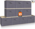Lifewit Set of 10 Fabric Storage Cubes, Foldable Storage Box, Storage Box by Lifewit