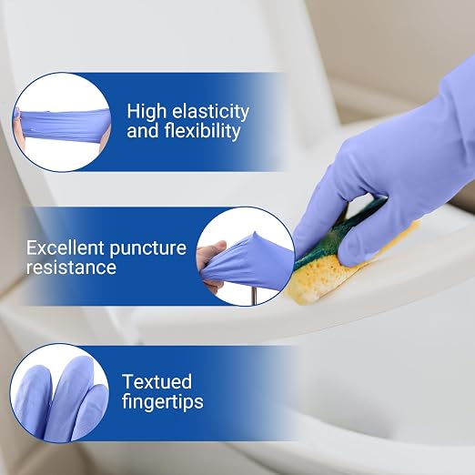 JMU Nitrile Gloves Medium Bulk 4000 Count, 3.5 Mil Disposable Gloves Latex-Free - Image 5