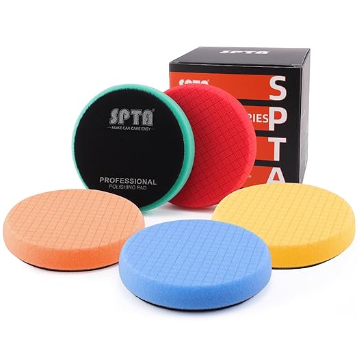SPTA 5Pc 5.5 Inch Face for 5 Inch 125mm Backing Plate Compound Buffing Sponge by SPTA