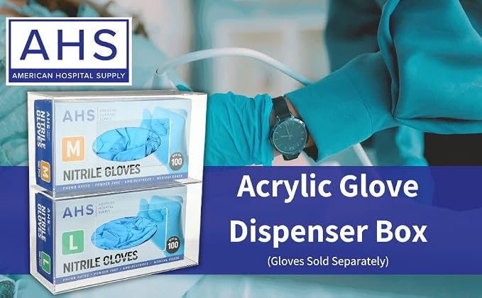 AMERICAN HOSPITAL SUPPLY Wall-Mount Double Glove Dispenser | Clear Acrylic - Image 5