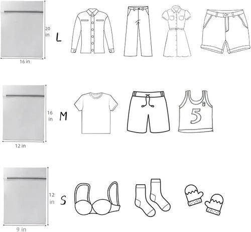 10 Pcs Lingerie Bags for Washing Delicates Mesh Laundry Bags for Washing - Image 2