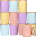 SHOWIN Thick Candle Jars for Making Candles 12 Pcs, 7 OZ Empty Jars by Showin