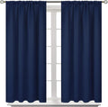 BGment Navy Blue Blackout Curtains 40 Inches Length by BGment