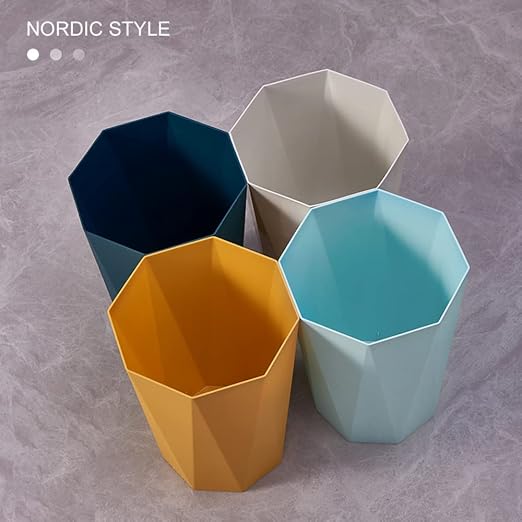 Trash Can Plastic Waste Basket 2.6 Gallon Garbage Can - Image 6