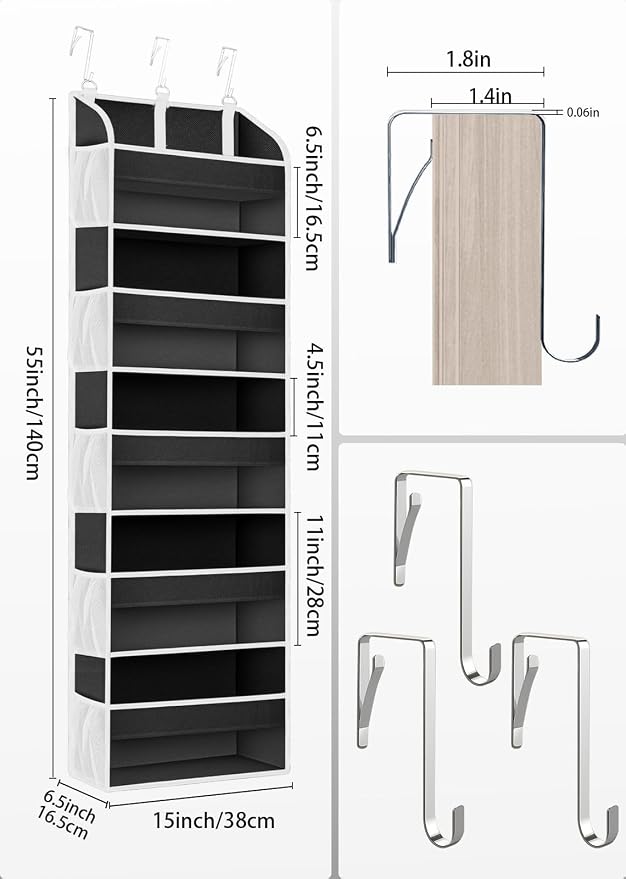 1 Pack Over The Door Storage Organizer - Image 5