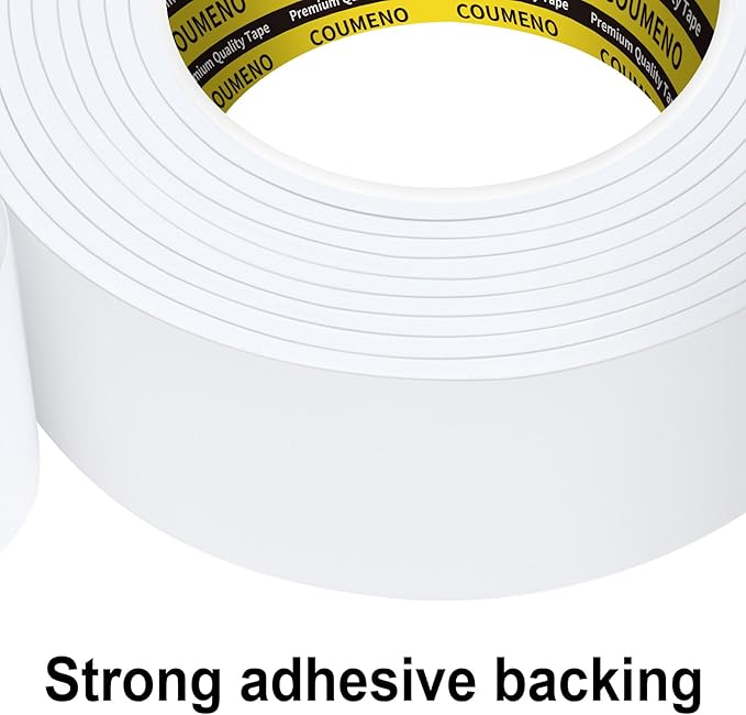 Single-Sided Adhesive White Foam Tape, Single-Sided Sealing Foam pad Sponge Tape - Image 5