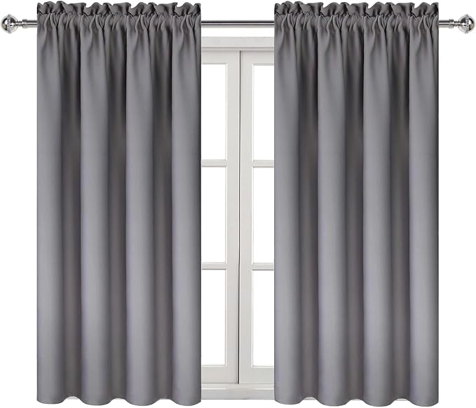 DWCN Grey Blackout Curtains for Bedroom –Rod Pocket Thermal Insulated Room - Image 9