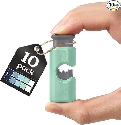 10 Pack Squeeze and Lock Bread Bag Clips, Sturdy Plastic, 5 Colors by Unknown