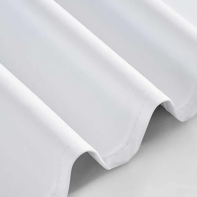 PONY DANCE White 100% Blackout Short Curtains - Image 4