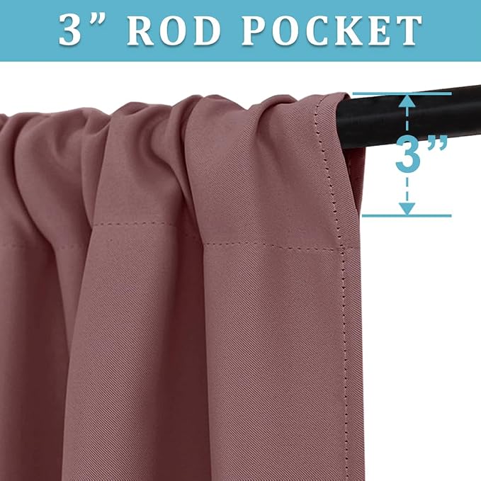 RYB HOME Kitchen Curtains Blackout - Image 2